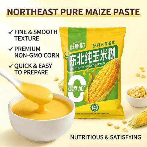 xapuo 600g (30g 20 Packets), Pure Corn Porridge Instant Breakfast Mix, Unsweetened, No Added Sugar, X Fine Powder Easy
