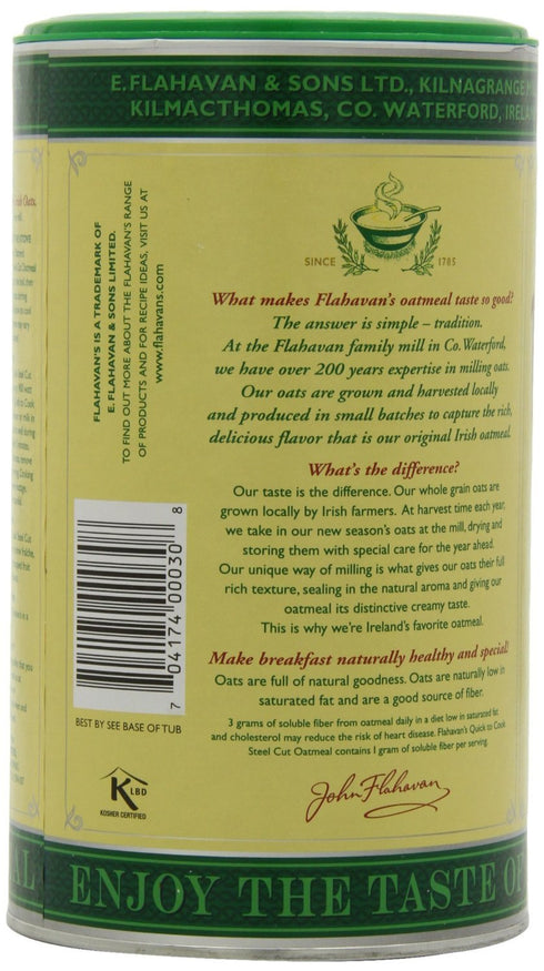 24 oz FLAHAVAN'S Quick To Cook Irish Steel Cut Oatmeal