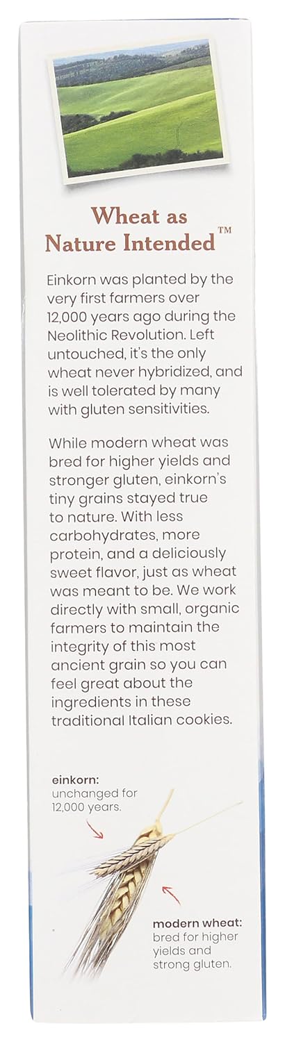Jovial Organic Einkorn Checkerboard Cookies, High Protein, Low Carb, Fair Trade Certified, 8.8 Oz