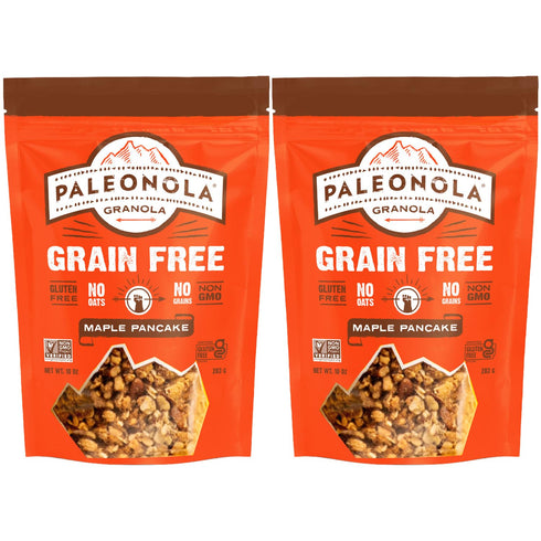 Paleonola Maple Pancake Grain Free Granola, 10 Oz Resealable Bag (Pack of