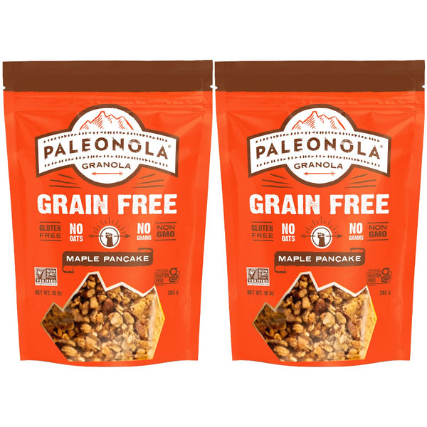 Paleonola Maple Pancake Grain Free Granola, 10 Oz Resealable Bag (Pack of