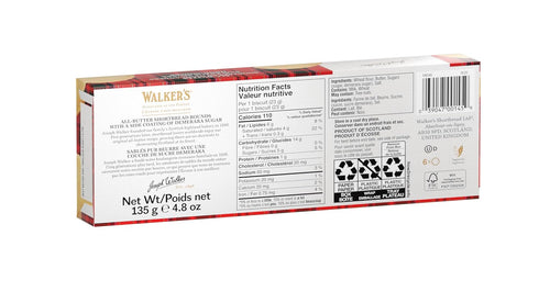 4.8 Oz Walker's Shortbread Highlanders, All-Butter Shortbread Cookies, Box