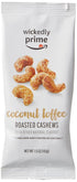 Wickedly Prime Pack, 1.5 (Pack 15) Package Amazon Brand - Roasted Cashews, Coconut Toffee, Snack Ounce of May Vary
