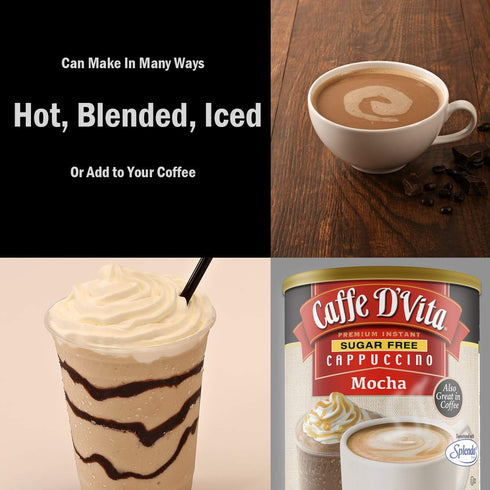 8.5 Oz Caffe D'vita Sugar Free Mocha Cappuccino