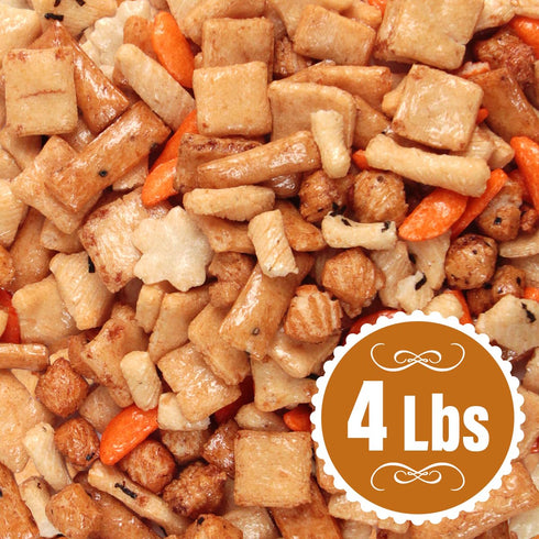 -4lbs Pack Rice Cracker Mix of Japanese Snacks Chips, Ideal for Parties, Family Gatherings or as a Quick Snack Option