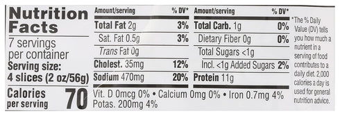 365 by Whole Foods Market Pack, 95% 14 oz , Black Forest Uncured Ham Slices, Value Lean