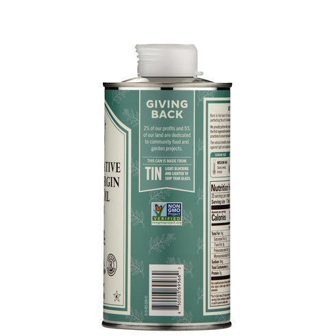 16.9 Oz La Tourangelle Regenerative Organic Extra Virgin Olive Oil, Cold-Pressed High Antioxidant Olives, Sustainable