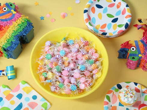 3 Assorted Fruit Starlights - Pounds - Pinwheel Fruit Candies - Fruit Flavored Hard Candy - Individually Wrapped