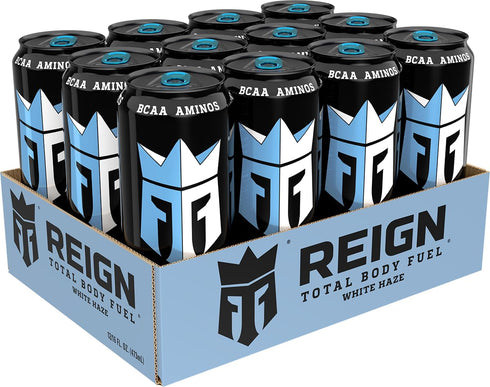16 Oz Pack 12 Reign Total Body Fuel, White Haze, Fitness & Performance Drink, Fl |