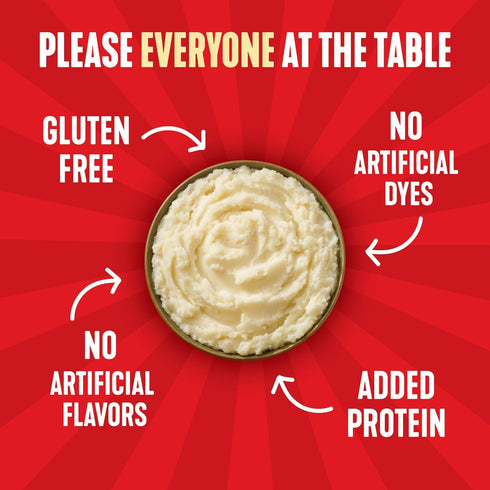 100% 4 4.6 (Pack 10) Idahoan Buttery Homestyle +Protein Mashed Potatoes, Naturally Gluten-Free, Real Idaho Potatoes