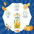 16 oz (12 Pack) Odwalla Orange, Guava, Ginger Juice Natural Ingredients, No Added Sugar, No Artificial Flavors