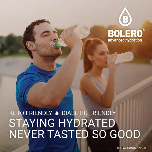 Bolero Sugar Free Drink Mix Packets Coconut Fruit Flavors | 36 Small Sachets Powdered Flavored Water