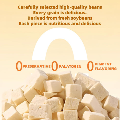 LWWTYKSPL 6oz 170g Freeze Dried Tofu Low Sugar, Natural Snack, Keto Friendly, Gluten Free Delicious Tofu
