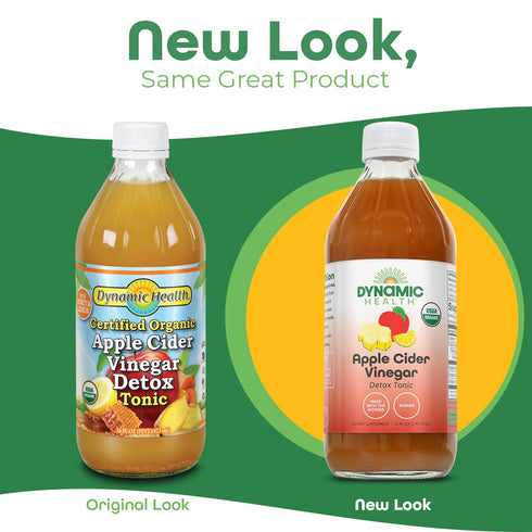 16 oz Dynamic Health Apple Cider Vinegar Detox Tonic Organic |
