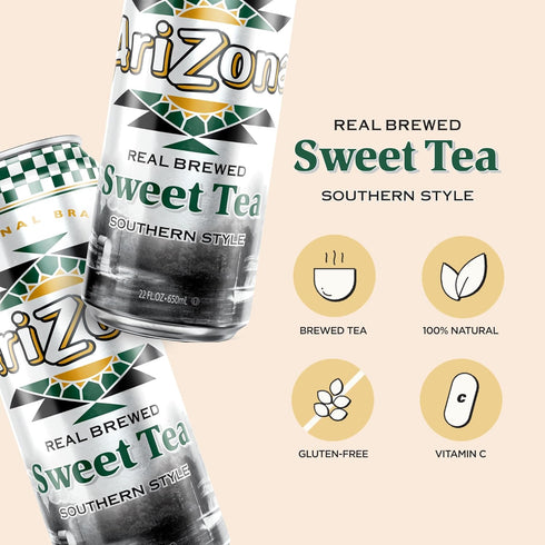 22 Oz (Pack 12) Arizona Sweet Tea - Big Can, Fl