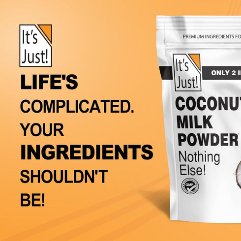 24oz, It's Just - Coconut Milk Powder, Dairy-Free, Coconut Milk Beverage, Keto Friendly, MCTs, Two Ingredients