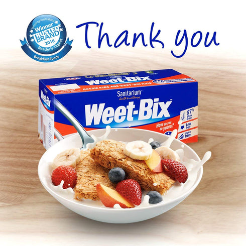 Sanitarium Weet-Bix No.1 (1 575g) 97% Weet-Bix is Australia's Breakfast Cereal x It has Whole Grain, Original By