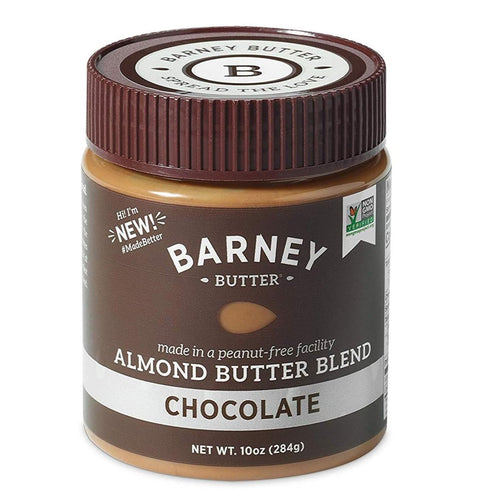 Barney Butter Almond Butter, Chocolate, 10 Ounce Jar, Skin-Free Almonds, Non-GMO, Gluten Free, Keto, Vegan