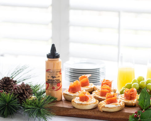8.5 oz, 1-Pack Terrapin Ridge Farms Sriracha Horseradish Garnishing Sauce Bold & Spicy Flavor Gluten-Free, Keto