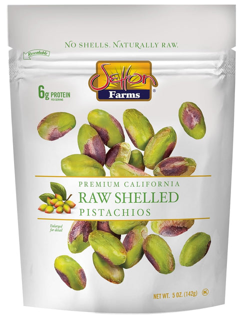 Setton Farms Naturally Raw Shelled Pistachios, No Shell, Non-GMO Project Verified, Certified