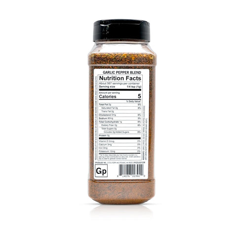 20 oz Spiceology Garlic Pepper Bold, Savory Garlic Pepper Seasoning for Steak, Chicken, Seafood & Veggies Perfect BBQ