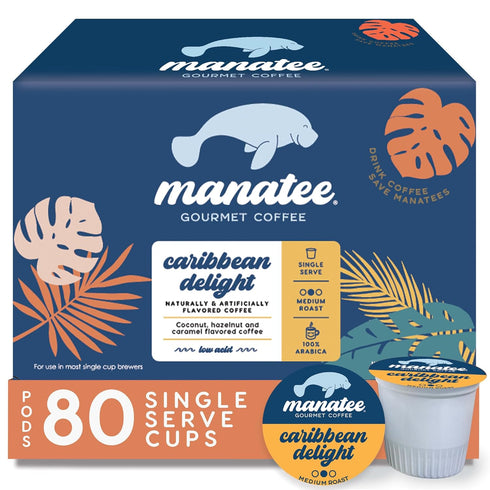 Manatee Gourmet Coffee, Single Serve Pods for Keurig 2.0 K Cup Brewers,