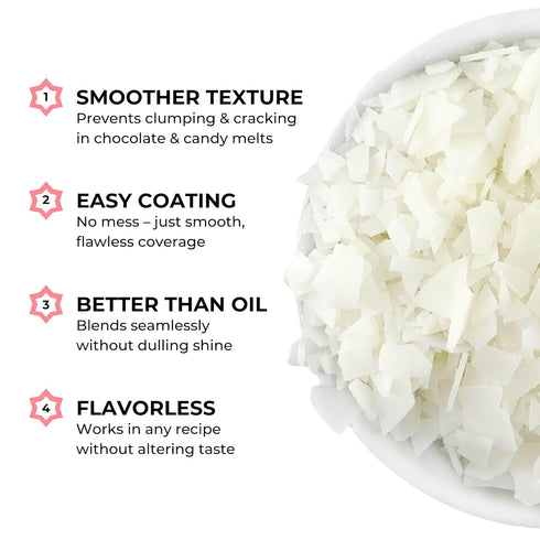 Paramount Crystals for Candy Melts & Chocolate, Edible Wax Flakes for Thinning Candy Coating, 4 Ounce Bag
