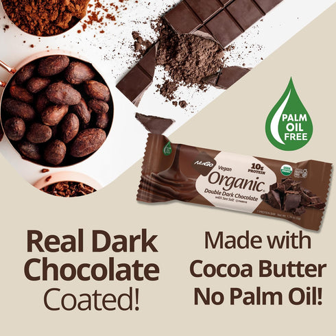 10g 24 count Nugo Organic Dark Chocolate Almond, Vegan Protein, Gluten Free