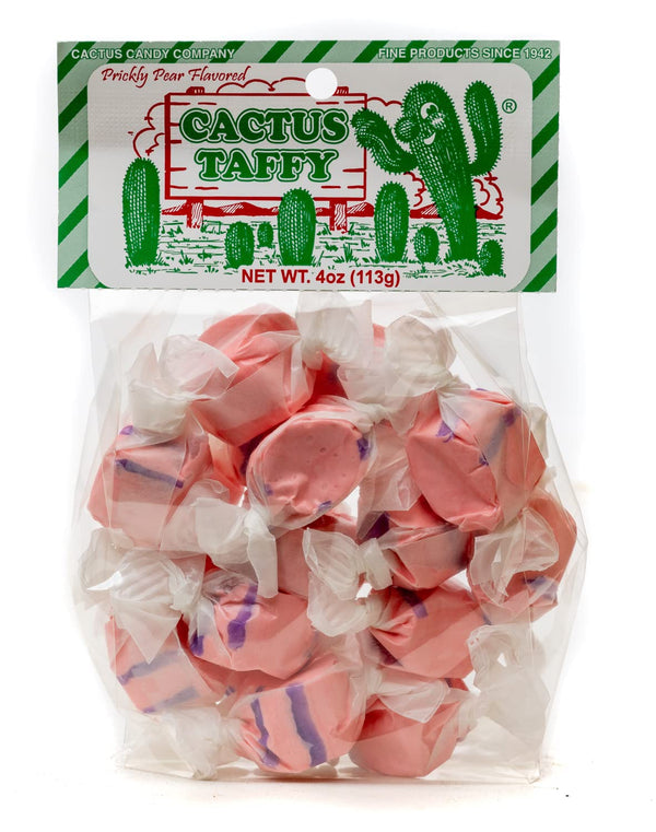 Cactus Candy Company Prickly Pear Taffy, Unique Sweet Treat Made in Arizona, 4oz