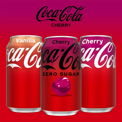12 Oz (pack 12) Coca-Cola Cherry Zero Soda, Fl