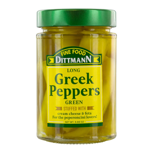 Fine Food Dittmann Long Greek Peppers stuffed with cream cheese & feta 6 x 9.88