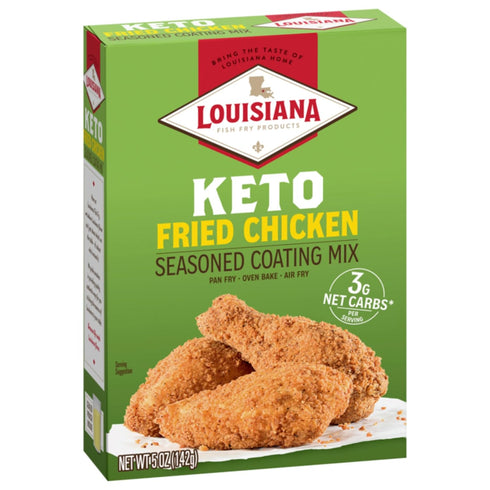 Louisiana Fish Fry Products Classic Fried Chicken Keto Seasoned Coating Mix 5