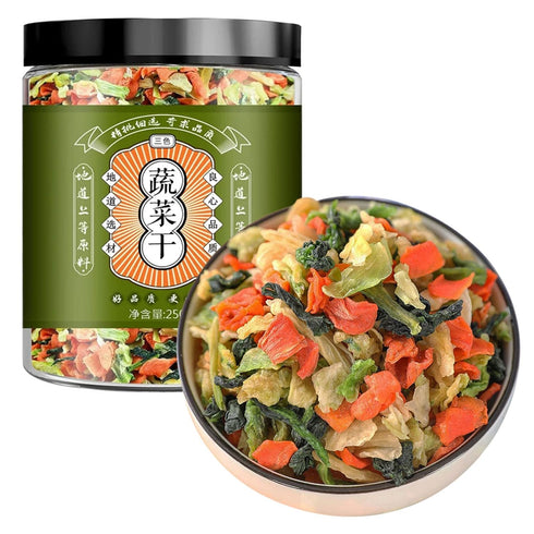 SXETBEAN Dehydrated Vegetables, 250g/8.8oz Dried Ramen Toppings, Natural Dried Vegetables for Ramen, Soup,