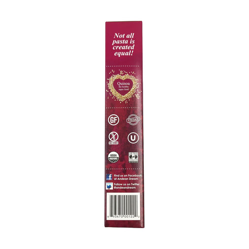 Andean Dream 8 , Fusilli Quinoa Organic, Ounce