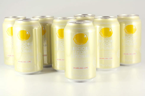 AmishTastes 12 Oz. 24) Frannies Sparkling Luscious Lemony Lemonade, Protected With High-Density Foam, (Case