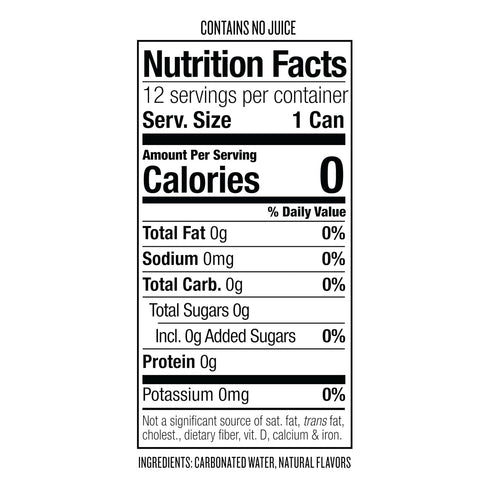 12oz 12 pack Polar Seltzer Water Strawberry Watermelon Can