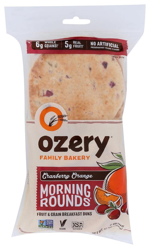 OZERY BAKERY Cranberry Orange Morning Rounds, 12.7 OZ