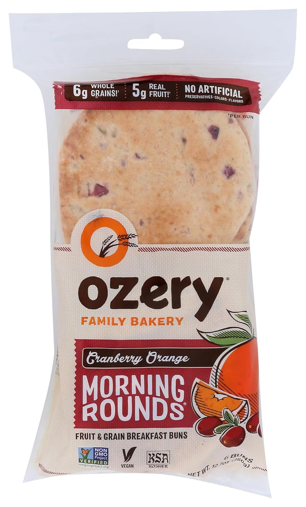 OZERY BAKERY Cranberry Orange Morning Rounds, 12.7 OZ