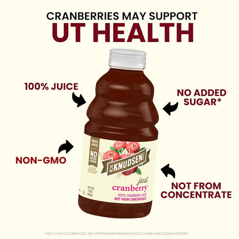 32 oz (Pack 1) R.W. Knudsen Cranberry Juice Not from Concentrate, fl