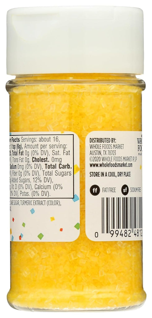 365 3.3 by Whole Foods Market, Yellow Decorating Sugar, Ounce