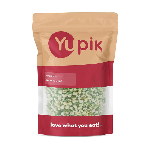 Yupik Wasabi Green Peas, 2.2 lb, Spicy & Crunchy Snack, Perfect for
