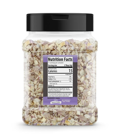 1.6 oz, Birch & Meadow Freeze-Dried Shallots, Sauces & Marinades, Seasoning