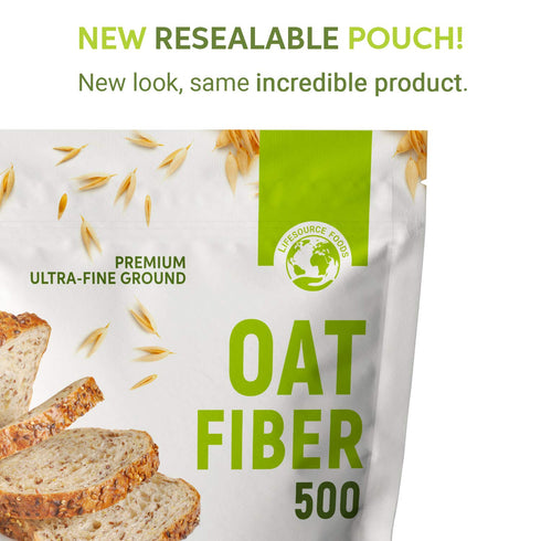 LifeSource Foods 500 (3 LB) Oat Fiber All-Natural, Gluten-Free, Zero-Carb Fiber Source for Low-Carb Baking
