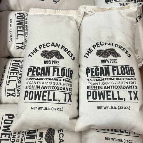 The Pecan Press 100% 2LB Pure Pecan Flour Bag, Gluten-Free, All-Natural, Finely Ground for Baking & Cooking Made