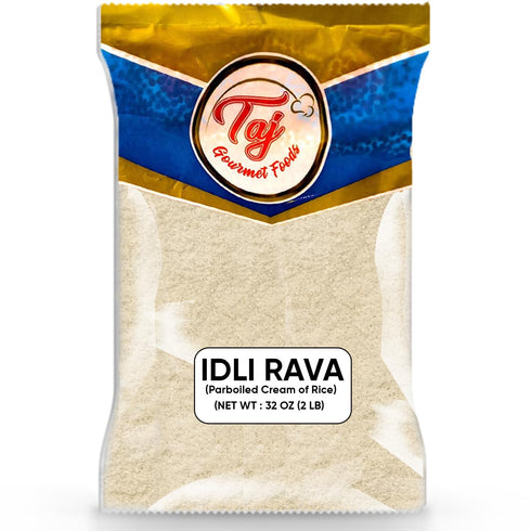 TAJ Gourmet Foods TAJ Idli Rava 2lbs | Cream of Rice, Fresh Coarse Grounded