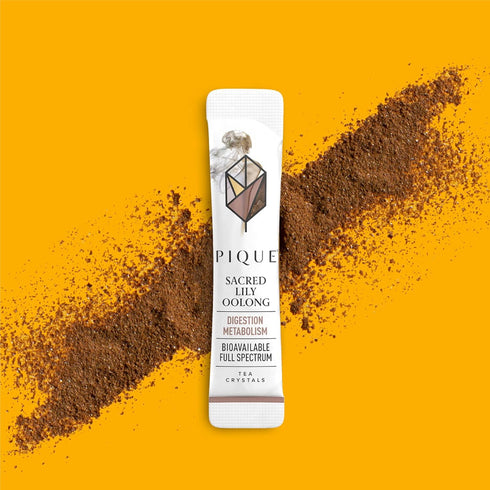 14 (Pack 1) Pique Organic Sacred Lily Oolong Tea Crystals - Caffeinated Tea, Supports Healthy Metabolism and Digestion