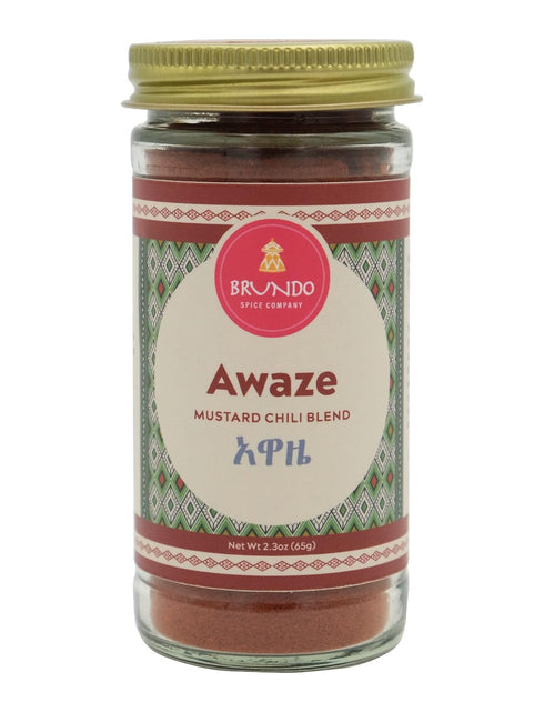Awaze Ethiopian Mustard and Chili Pepper Blend, Sun-dried Ingredients, Processed in Ethiopia, Non-GMO, Organic, No