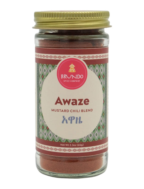 Awaze Ethiopian Mustard and Chili Pepper Blend, Sun-dried Ingredients, Processed in Ethiopia, Non-GMO, Organic, No