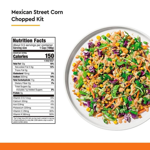 Taylor Farms 11.62oz Mexican Style Street Corn Chopped Salad Kit