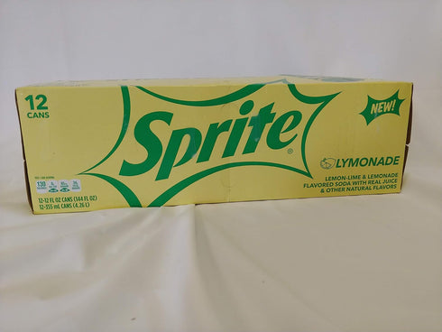 Sprite Lymonade, Lemon Lime & Lemonade Soda Soft Drink, 12 Fl Oz